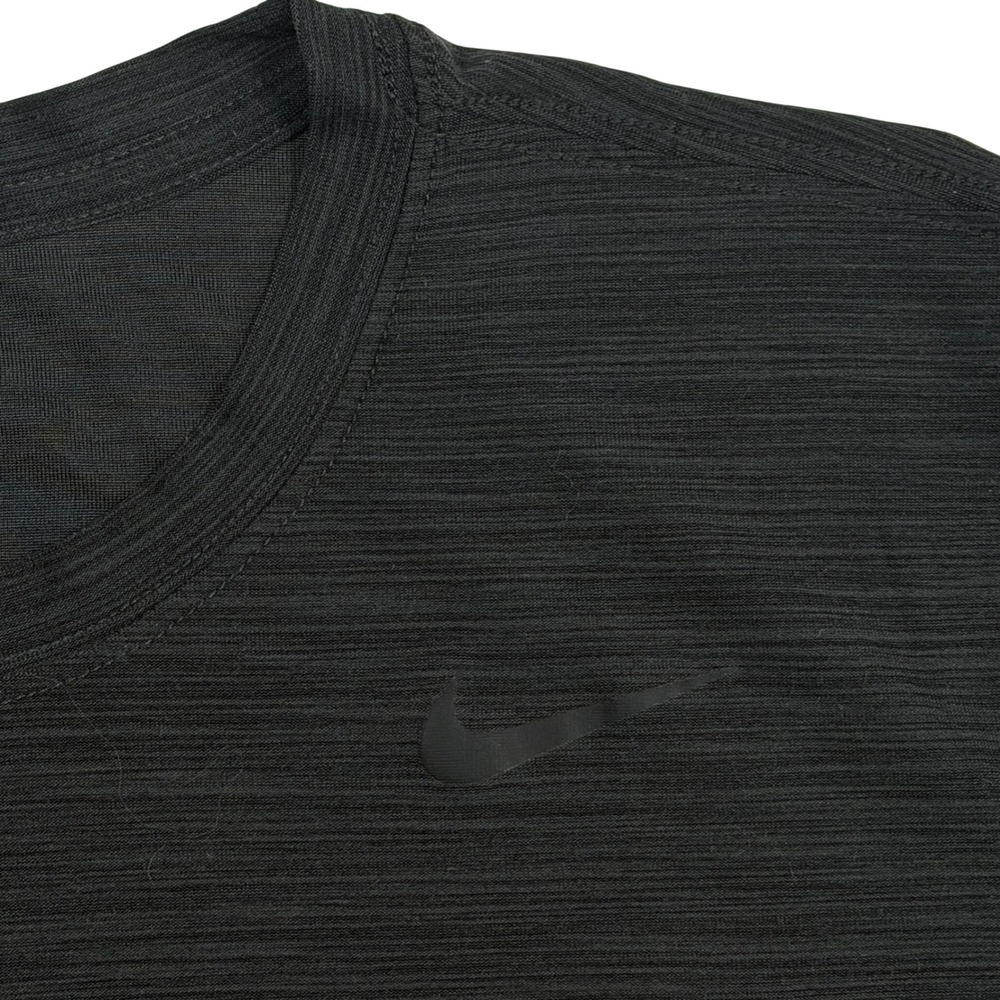 Nike Dri-FIT Training T-Shirt Mens Medium Black Polyester Heathered Athletic